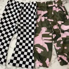 SHEIN 迷彩柄 チェッカー 長ズボンのサムネイル
