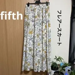 fifth花柄フレアスカート ウエストゴム