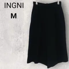 ワイドパンツ 黒 ガウチョパンツ