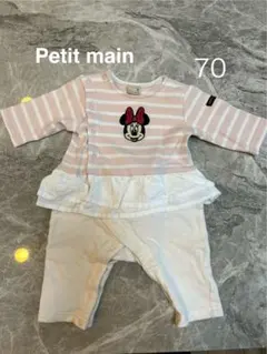 Petit main ミニーマウスロンパース 長袖 70