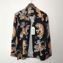 希少　ワコマリア アロハシャツ トラ 虎 M 黒 長袖 希少 ワコマリア アロハシャツ トラ 虎 M 黒 長袖 WACKO MARIA