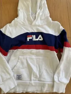 ブランシェス　FILA RADCHAP 白パーカー　120㎝