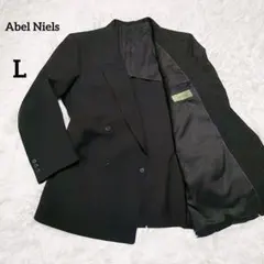 Abel Niels/フォーマル/ダブル/ブラック/ウール100/日本製/L