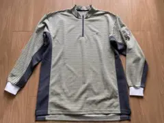 TOURSTAGE ストライプ ハーフジップ 長袖シャツ XL