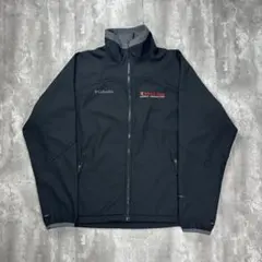 コロンビア 刺繍ロゴ 企業ロゴ ソフトシェルジャケット ブラック L 6400
