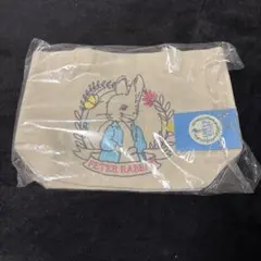 ピーターラビット 刺繍 トートバッグ ベージュ