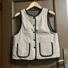 【未使用に近い】サマンサモスモス リバーシブル　ベスト　フリーサイズ