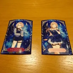 学マス セブンイレブン キャラ別ブロマイド（麻央と莉波セット）
