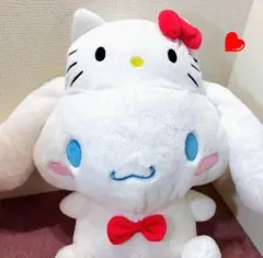 ✨️シナモロール✨HelloKitty✨ハローキティコラボ✨50thぬいぐるみ✨