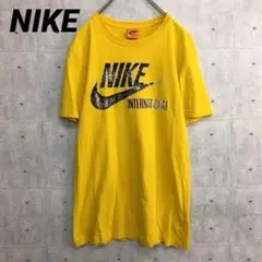 Z0205 ナイキ Tシャツ 黄色 Mビッグプリント