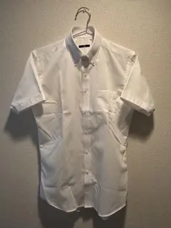 【 SUITSELECT】メンズ 半袖ワイシャツ ホワイト ボタンダウンのサムネイル