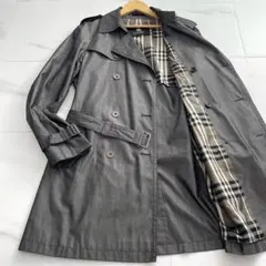 【極美品】バーバリーブラックレーベル トレンチコート Lサイズ ノバチェック 綿