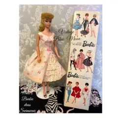 ♛Vintage◈ ◆✴︎1960‘s Barbie&ワンピース＆水着＆お箱✴︎◆