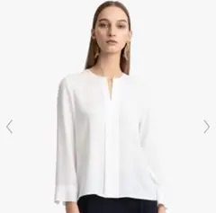 近年モデル☆theory luxe ウォッシャブル プルオーバー ブラウス