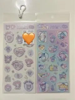 正規品！　すりガラス風シール　2枚セット　サンリオ　ロリータ　ユニコーン