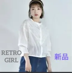 レトロガールトップス　ブラウス