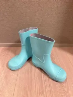 SALE⭐️美品⭐️ アキレス　キッズ用レインブーツ ライトブルー 18cmのサムネイル