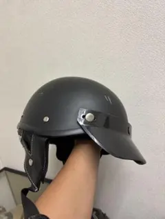 ポリへル ポリスヘルメット 半キャップ バイクのサムネイル