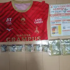 名古屋グランパス 鯱の大祭典 ユニフォームクッション キーホルダー 巾着 セット