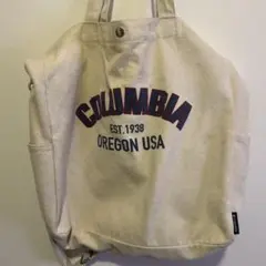 Columbia トートバッグ クリーム色 ロゴ入りのサムネイル