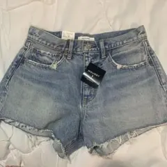 新品タグ付き‼️ MOUSSY デニムショートパンツ ライトブルー