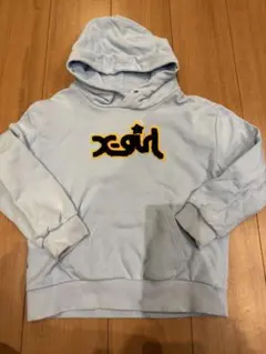 x-girl stages水色パーカー130