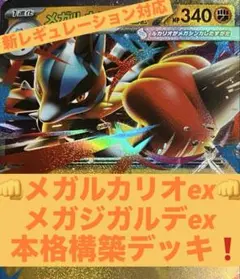 メガルカリオex メガジガルデex 本格構築済みデッキ 新レギュ対応　ポケモン
