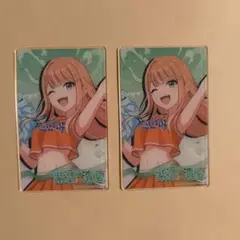 学マス　学園アイドルマスター　アクリルカード　初星大運動会　紫雲清夏　2枚