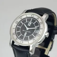 あ*様 BVLGARI アナログ クォーツ ブラック ST37S ソロテンポ - メルカリ