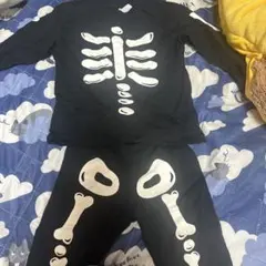 H&M ハロウィン　スカル長袖カットソー&レギンス