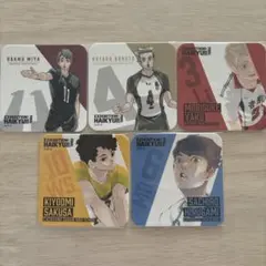 ハイキュー展　final アートコースター　宮治　木兎　夜久　佐久早　昼神