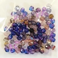 7988 チェコビーズ ファイアポリッシュ アソート 4mm 100個