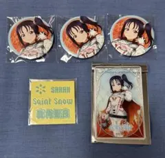 鹿角聖良 鹿角理亞 GKSS ガチャ SaintSnow 缶バッジ クリアカード