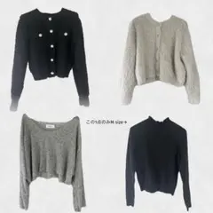 レディーストップス、ニット 4点まとめ売り