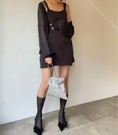 snidel ミニワンピース　カーディガン