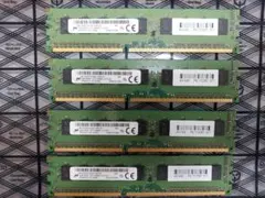 MICRON PC3-14900E 4GB 4枚 ECCメモリのサムネイル