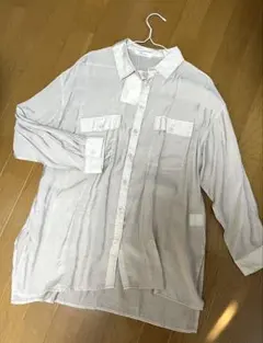 【新品】tiptop シアーBIGシャツ ベージュ