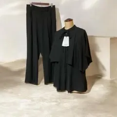 タグ付き　ルイルエブティック ストレッチ オケージョンドレス フォーマル　黒