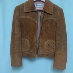 最終❗️ヴィンテージ90s B3 B-3 羊革レザージャケットL 茶 90s PERRY ELLIS Tバックジャケット | 黒ラムレザー - 札幌 ビンテージ