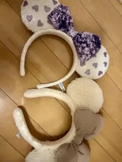 ディズニー　ミニー　カチューシャ　キラキラ　もこもこ