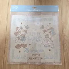 ディズニーシー25周年 ミニタオル ハンドタオル タオルハンカチ ジュビリー