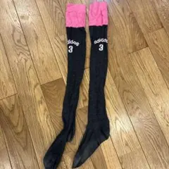 adidas ハイソックス グレー ピンク ナンバー3 サッカーのサムネイル
