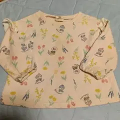 アンパンマン 花柄 Tシャツ フリル袖