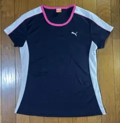 PUMA レディース Tシャツ ネイビー Mサイズのサムネイル