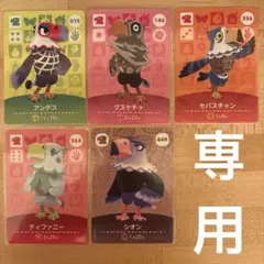 専用　どうぶつの森　あつ森　amiiboカード　ワシ住民5枚セット