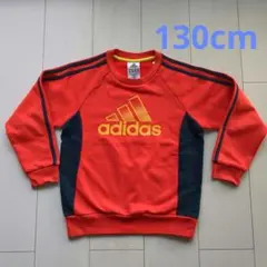adidas トレーナー 130cm レッド