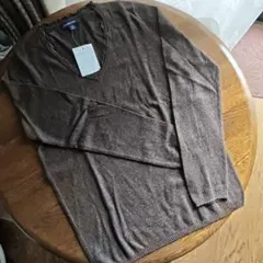 4/30まで！【新品】Lands' End Vネック カシミヤ混綿セーター M