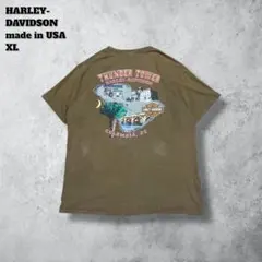 ハーレーダビッドソンTシャツ半袖両面プリントポケット2018年USA製ゆるダボ