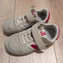 New Balance 420 ベージュ/レッド スニーカー 20cm