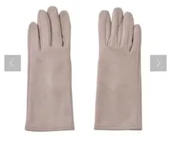 【スマホ対応】3COINS(スリーコインズ)　スエード調スマホ対応手袋